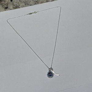 Signed DISNEY Chain Necklace Silver Tone - A Dream Is A Wish Your Heart Makes